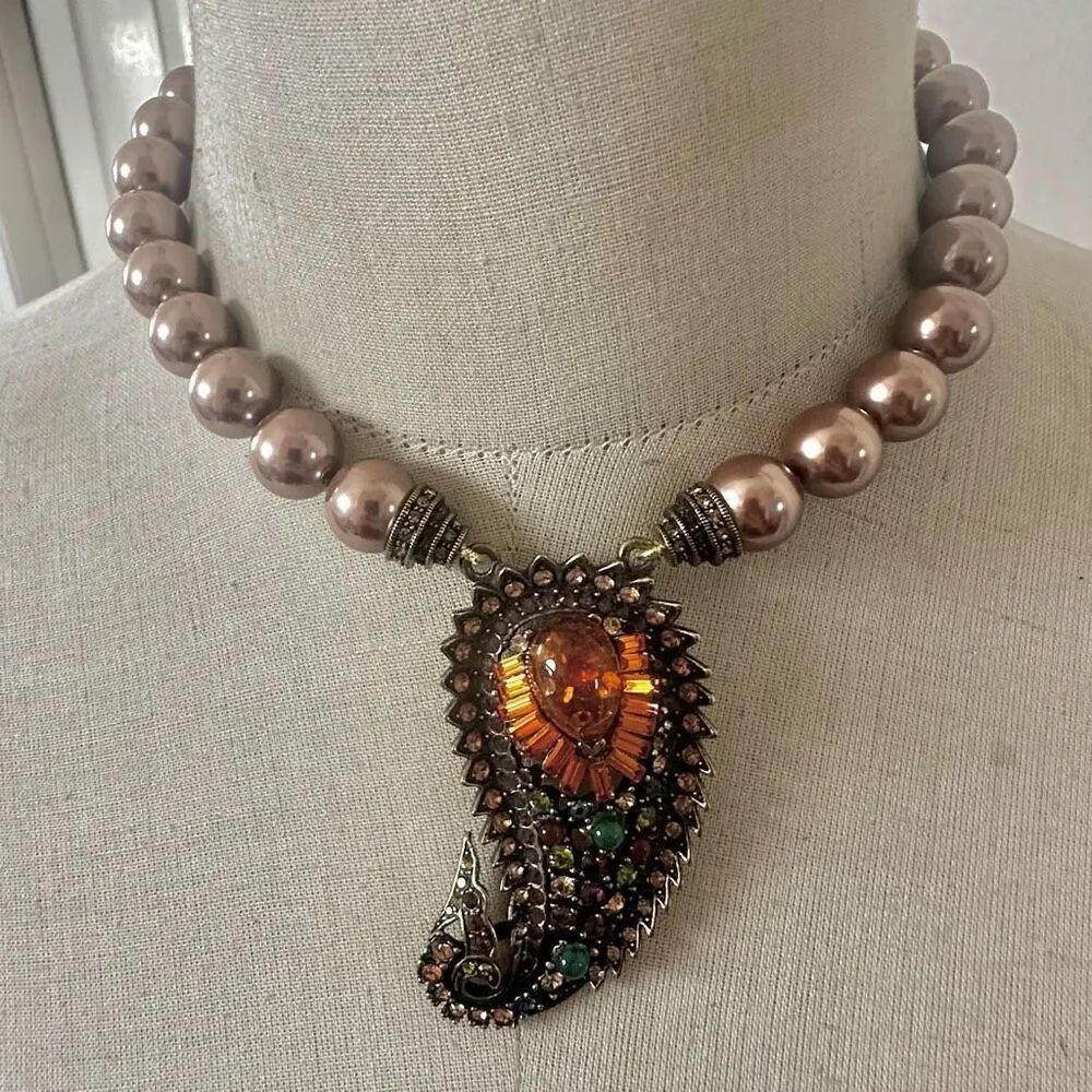 Heidi Daus “Divine Miss Paisley” Statement Necklace